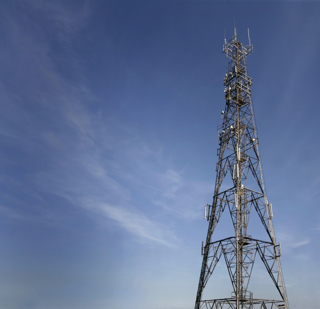 cropped radio tower